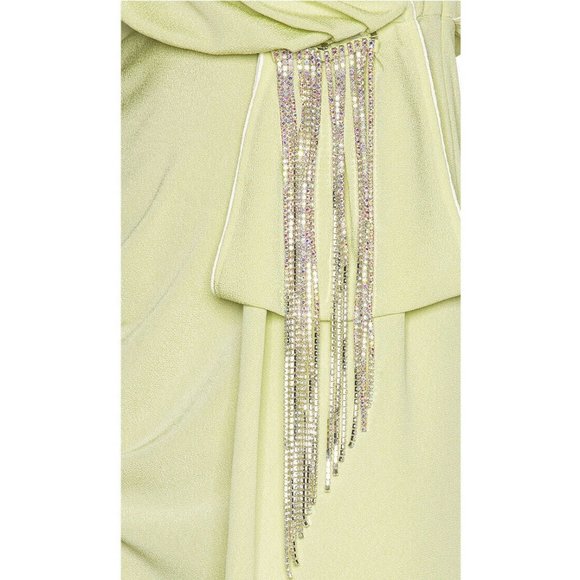 MARIANNA SENCHINA Toga Dress Pistachio Green Party - Picture 6 of 10